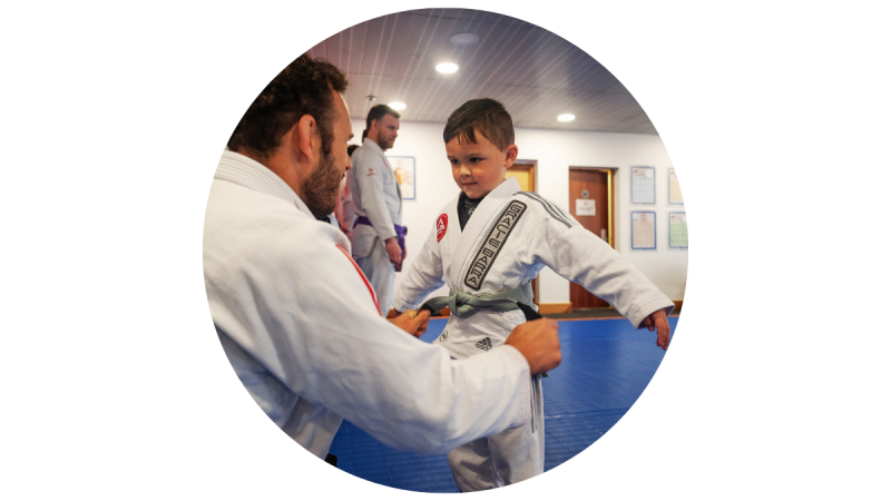 BJJ training for children